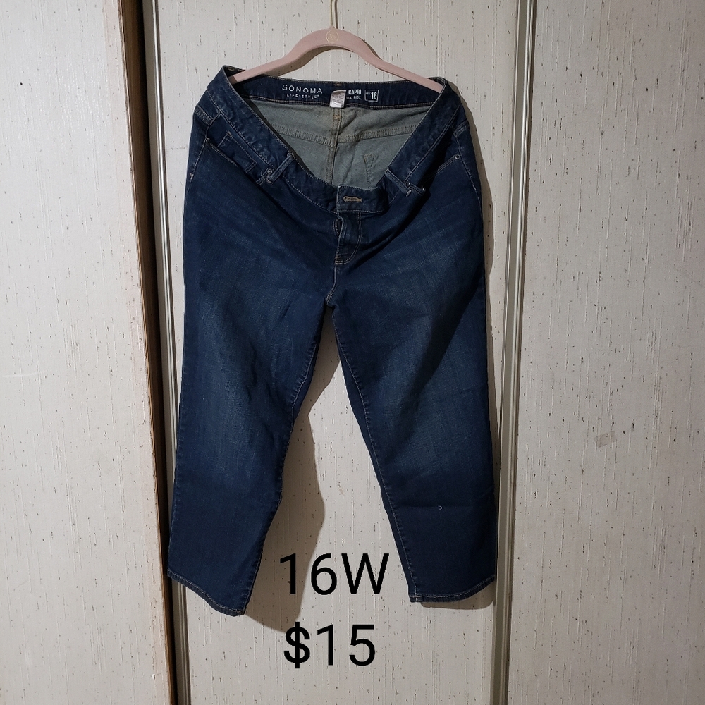 Sonoma Women's Dark Blue Ankle Jeans